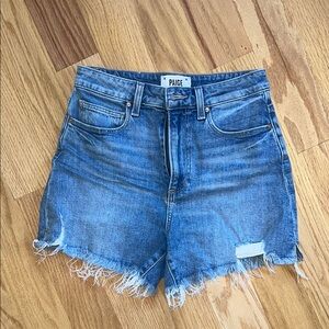 Paige Blue Denim Cutoff Shorts